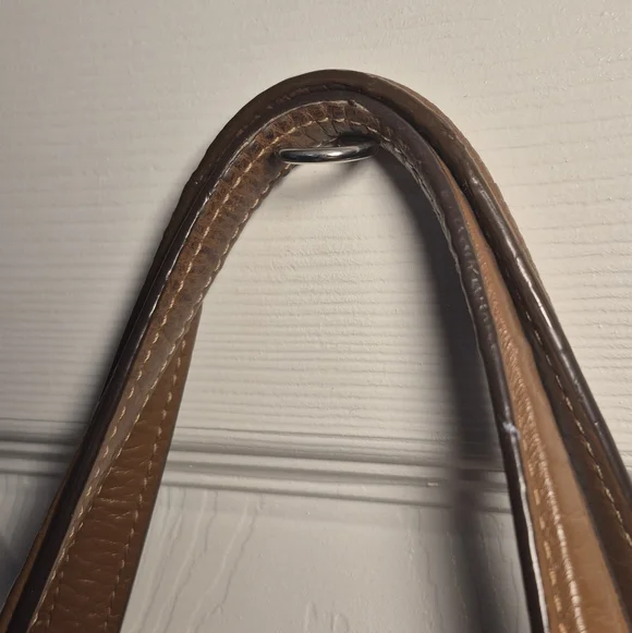 Coach Brown Pebbled Leather Kelsey Shoulder Bag - Picture 14 of 16